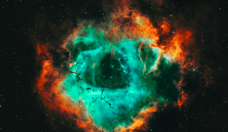 Mysteries of the Rosette Nebula A Celestial Rose Blooming in Space